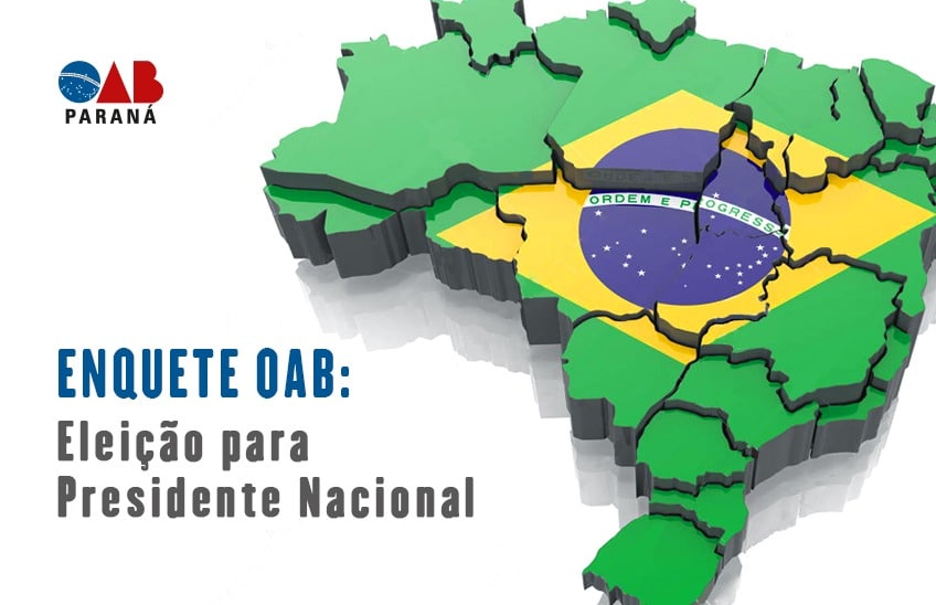 A OAB Paraná convida a advocacia paranaense para responder uma enquete sobre a eleição da presidência nacional da entidade.